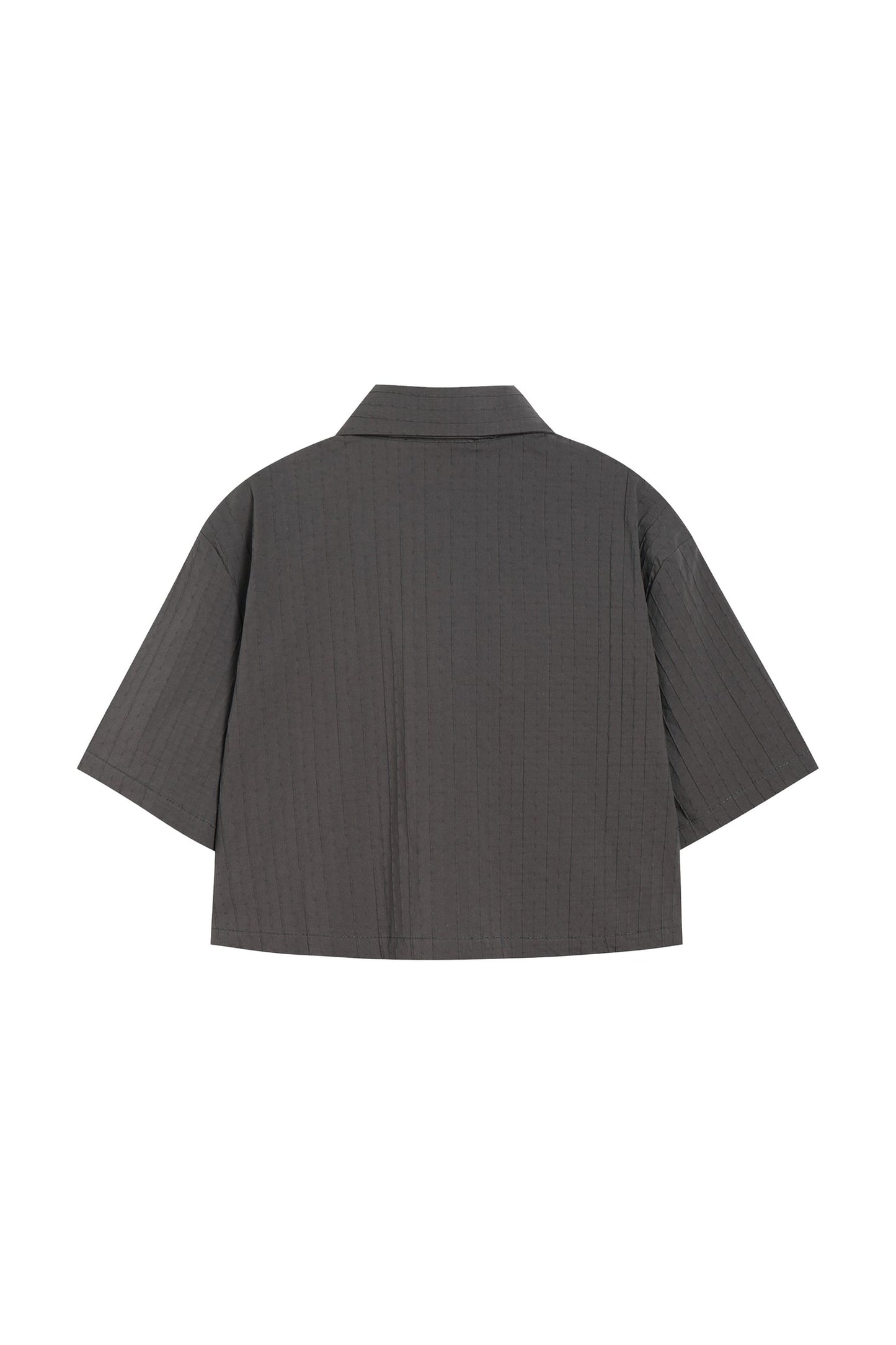 Yj1 CROPPED SHIRT IN GRAY