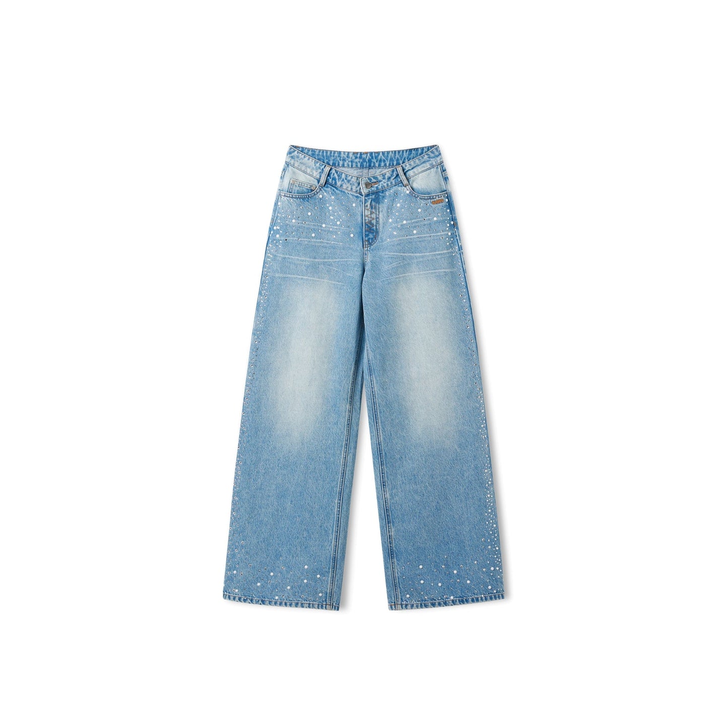 NAWS SEQUIN WIDE-LEG JEANS