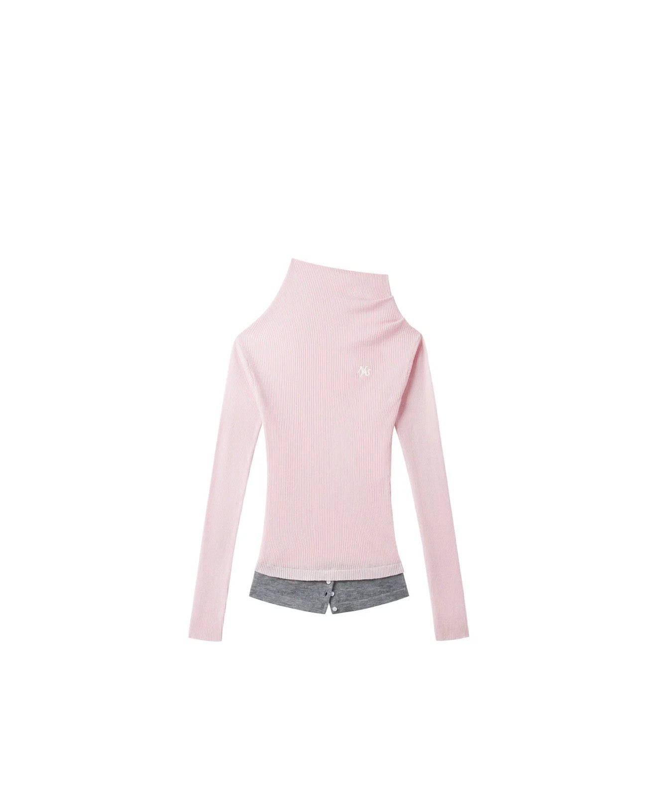 NAWS GRAY MIST PINK NEVA KNITWEAR