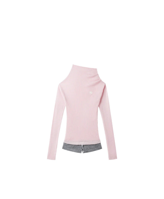 NAWS GRAY MIST PINK NEVA KNITWEAR