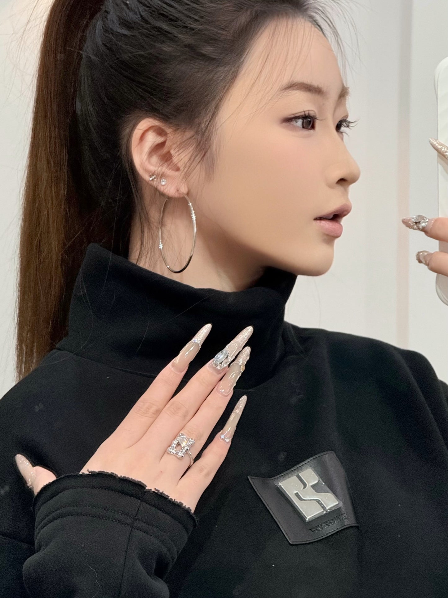 YJ1 SELF-HEATING TURTLENECK HOODIE