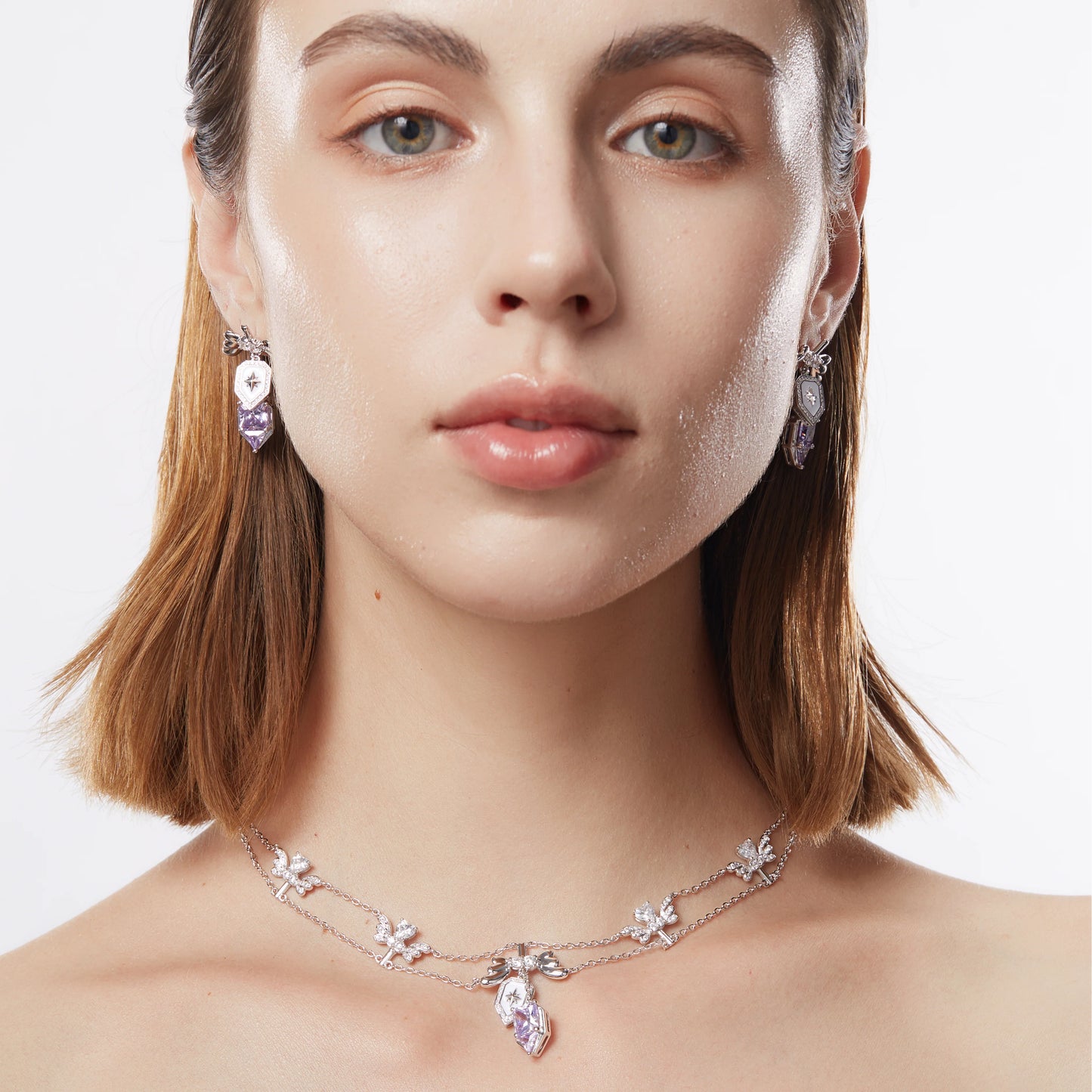 Poem Dreamguardian Earring-purple
