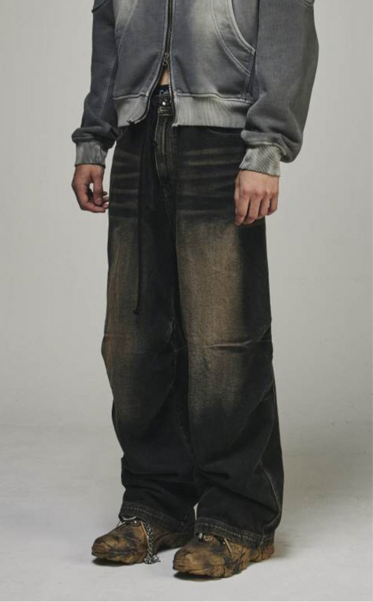 BLR brown washed jeans