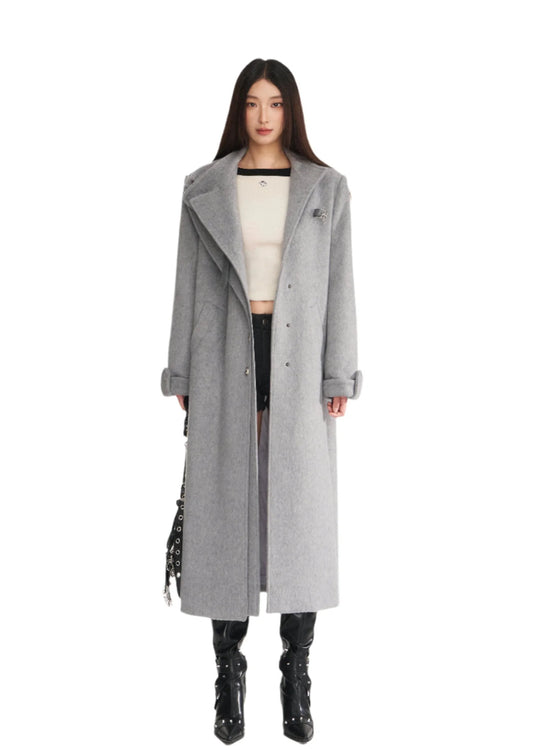 NAWS GRAY WOOL COAT