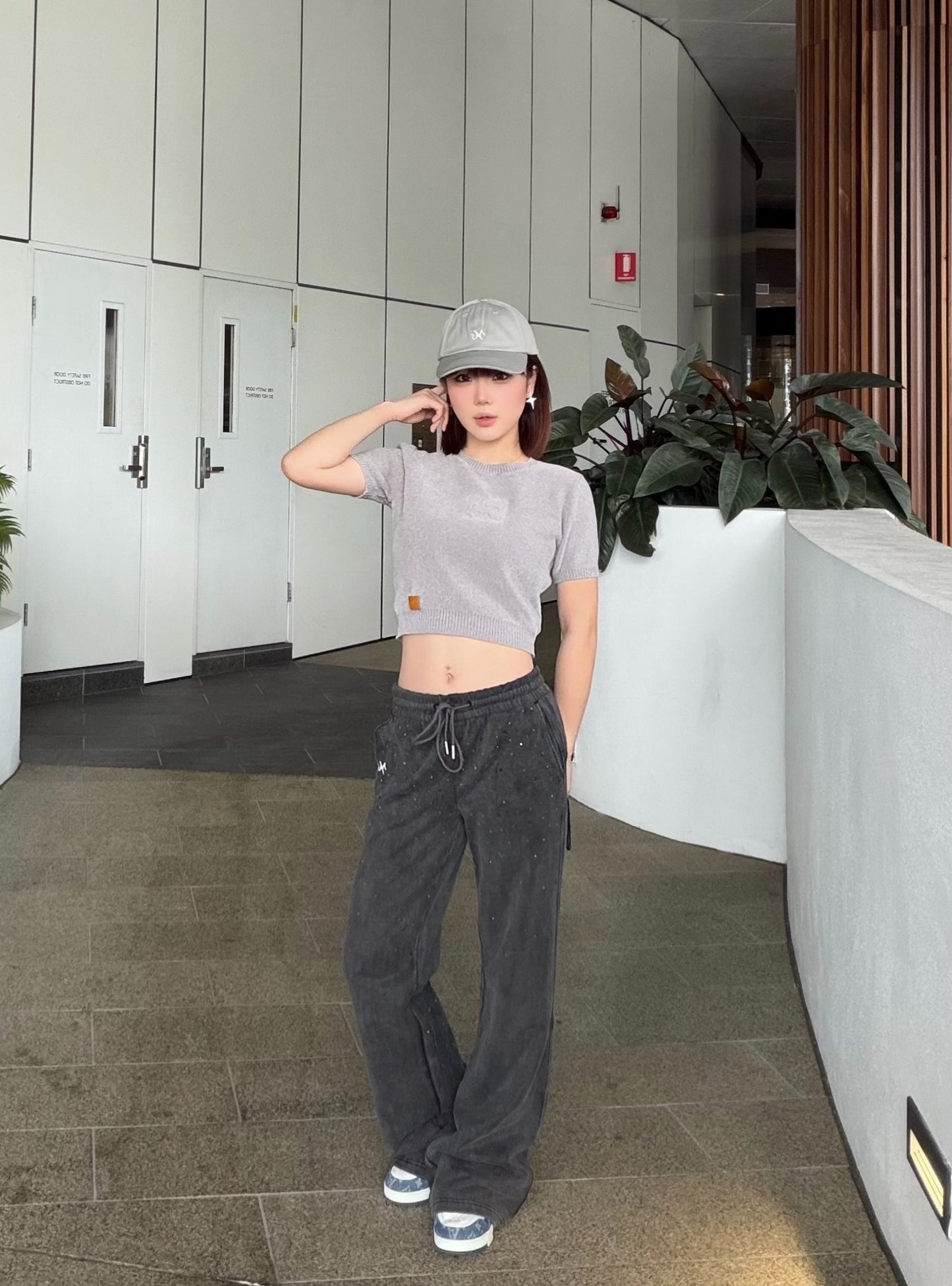 NAWS SHIMMER BOOTCUT KNIT PANTS