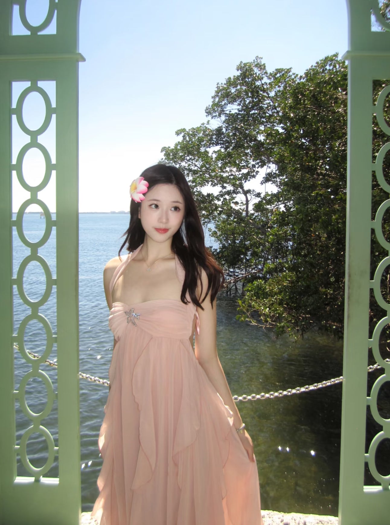 Nana Jacqueline Mariah Dress (Peach)