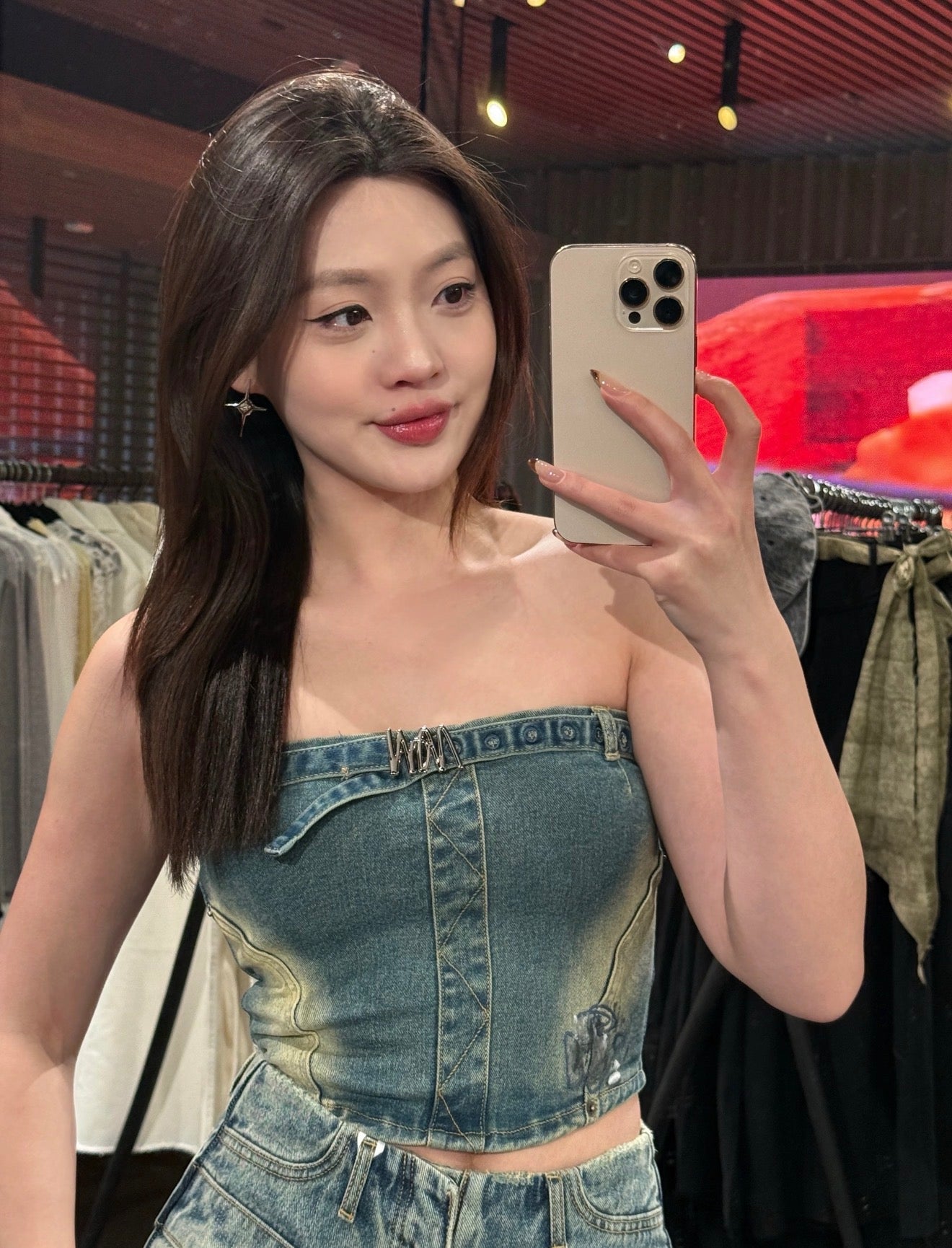 NAWS Denim crop top