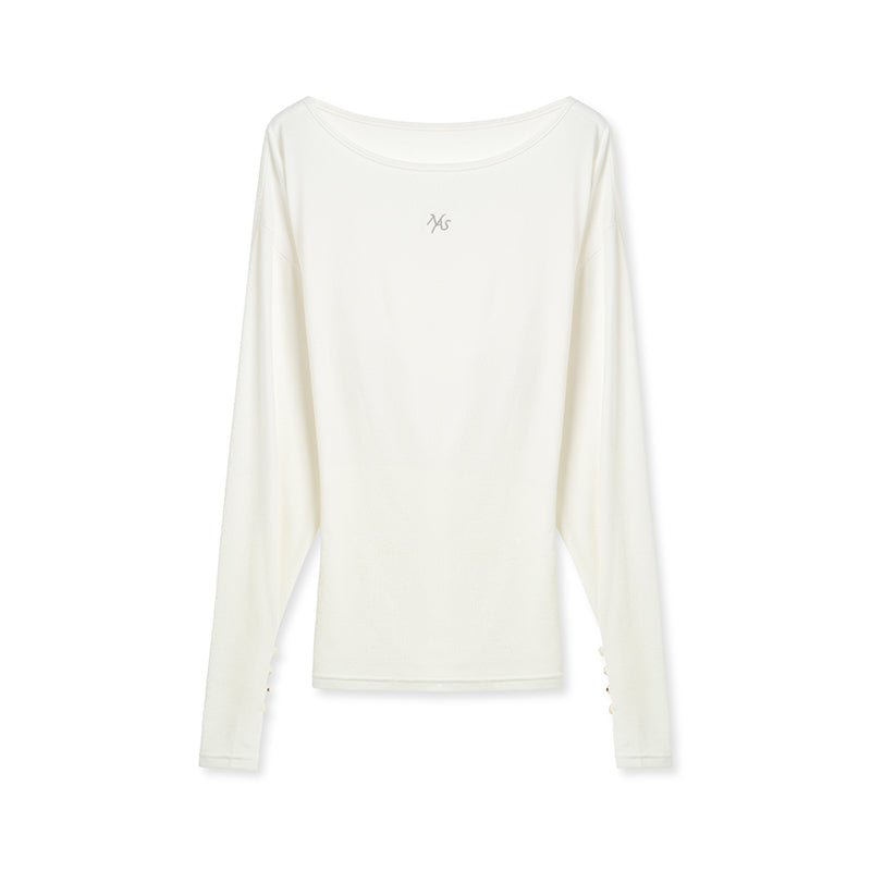 NAWS COCOUNT CREAM LUCERNE LONG SLEEVE TEE