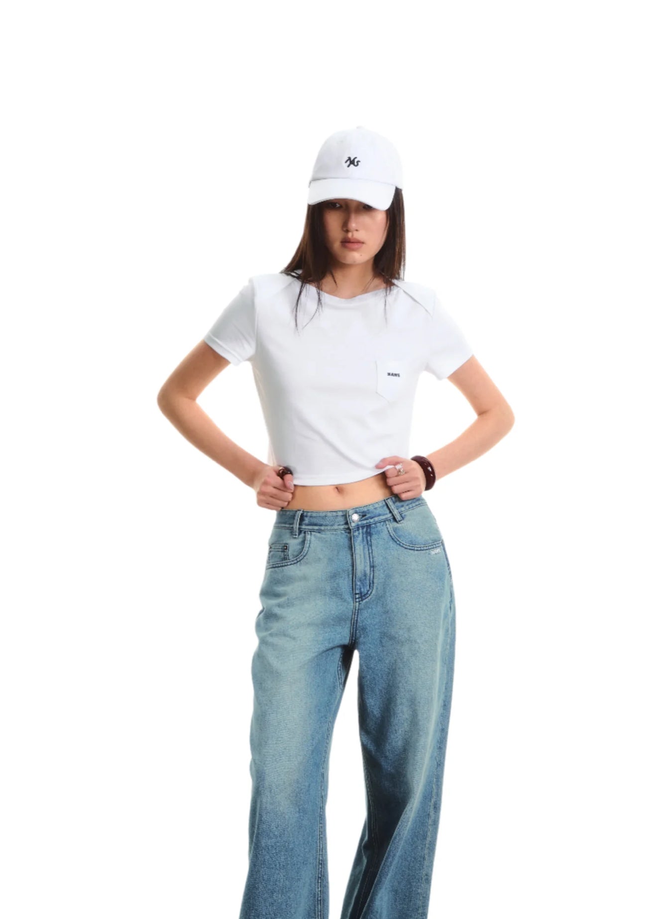 NAWS WHITE MESSENGER TEE