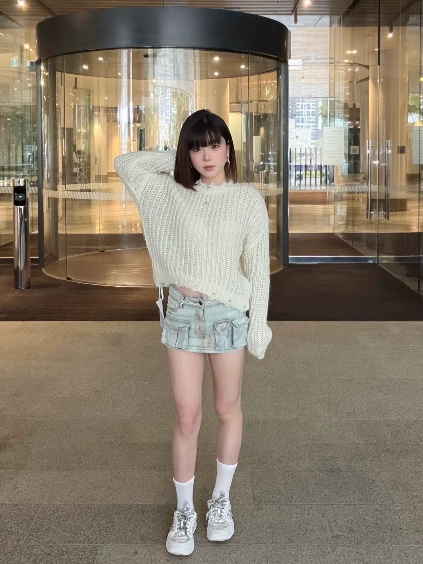 NAWS DISTRESSED SWEATER