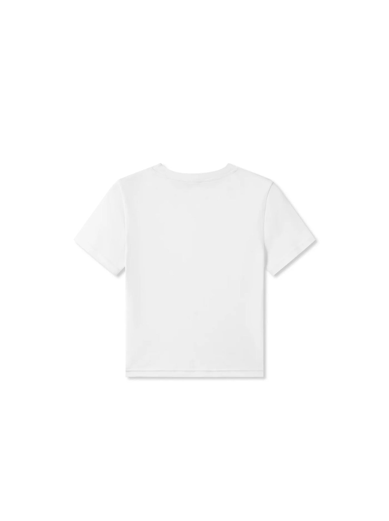 NAWS CREAM WHITE CLASSIC BADGE SLIM-FIT TEE