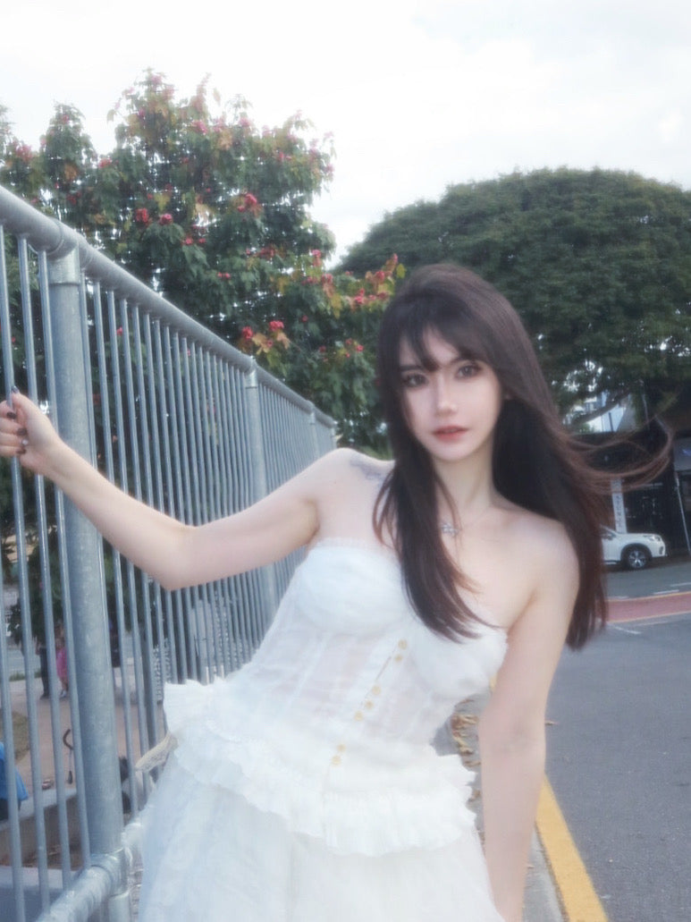 By cookie H. White bloody marry corset