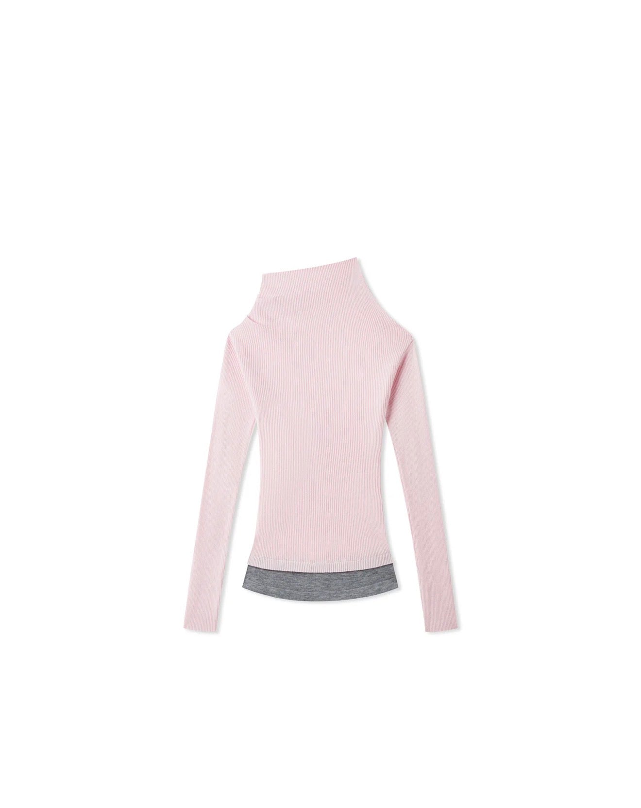 NAWS GRAY MIST PINK NEVA KNITWEAR