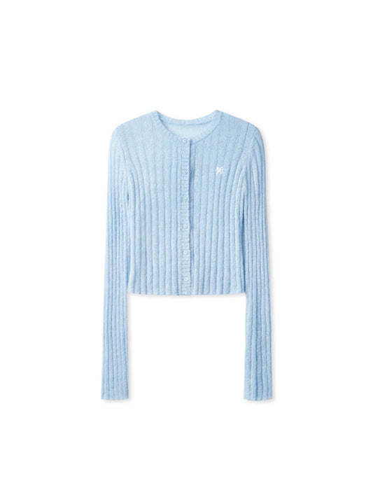 NAWS GLACIER BLUE ZURICH KNIT CARDIGAN
