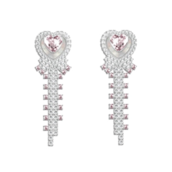Poem pink lover earrings