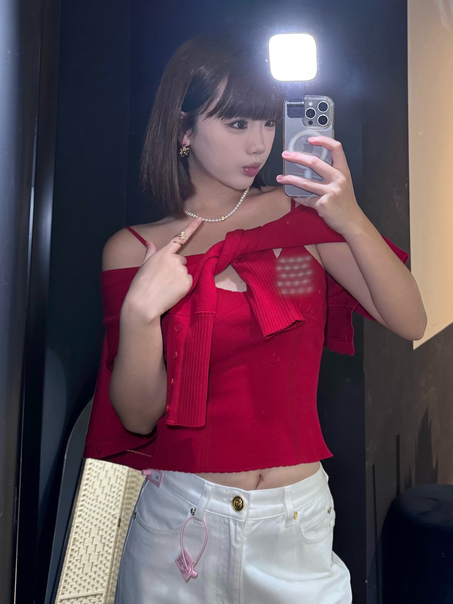Nana Jacqueline Jenna Cardigan (Red)