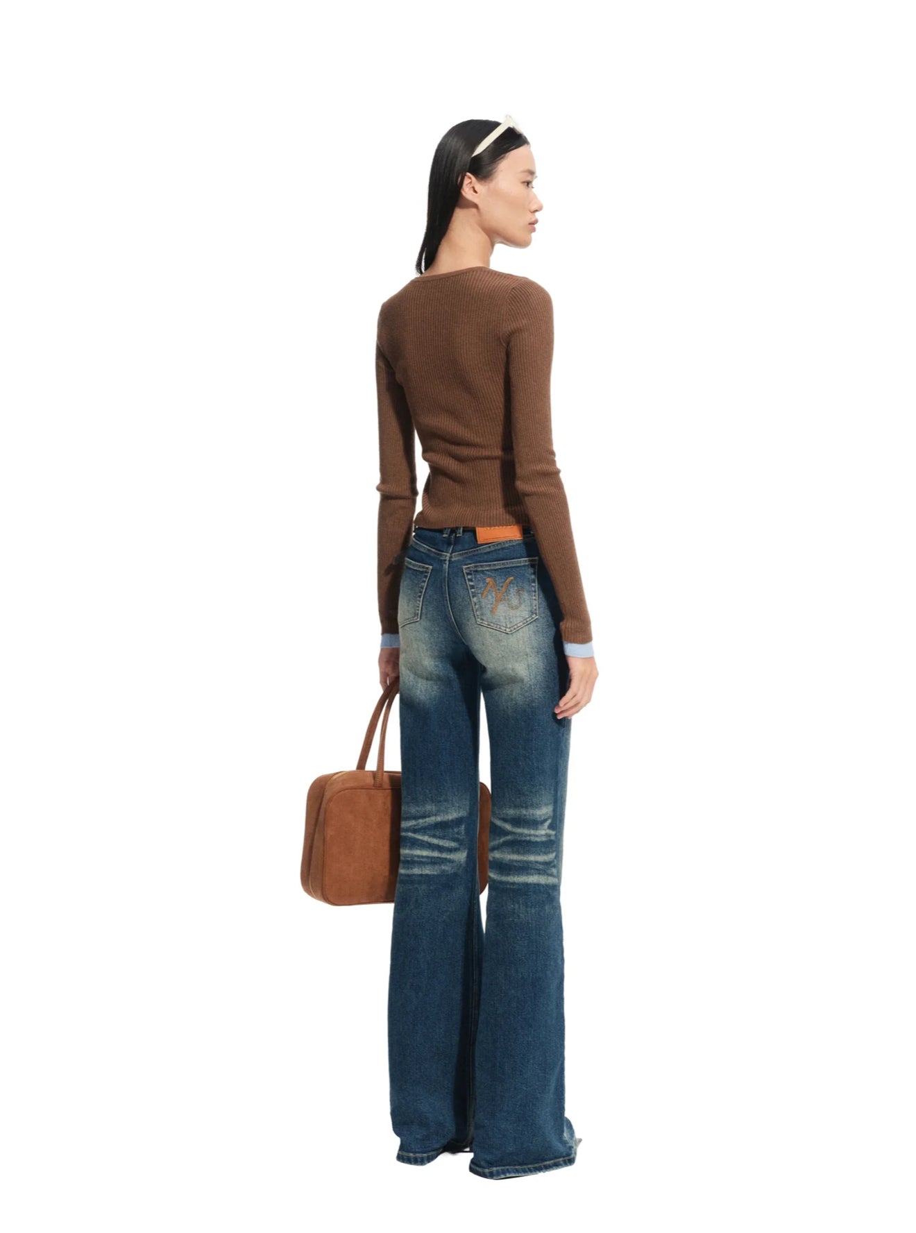 NAWS CHESTNUT BROWN PERTH KNIT TOP