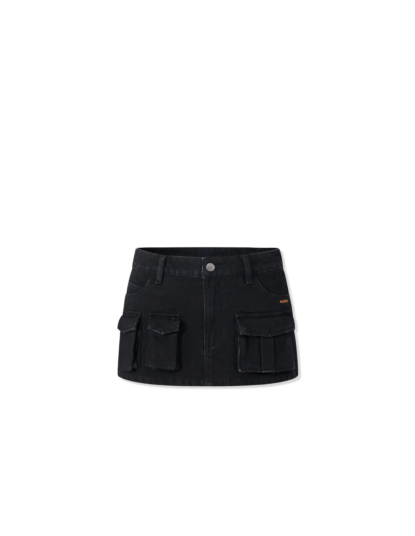 NAWS BLACK CERAMIC DENIM SKIRT