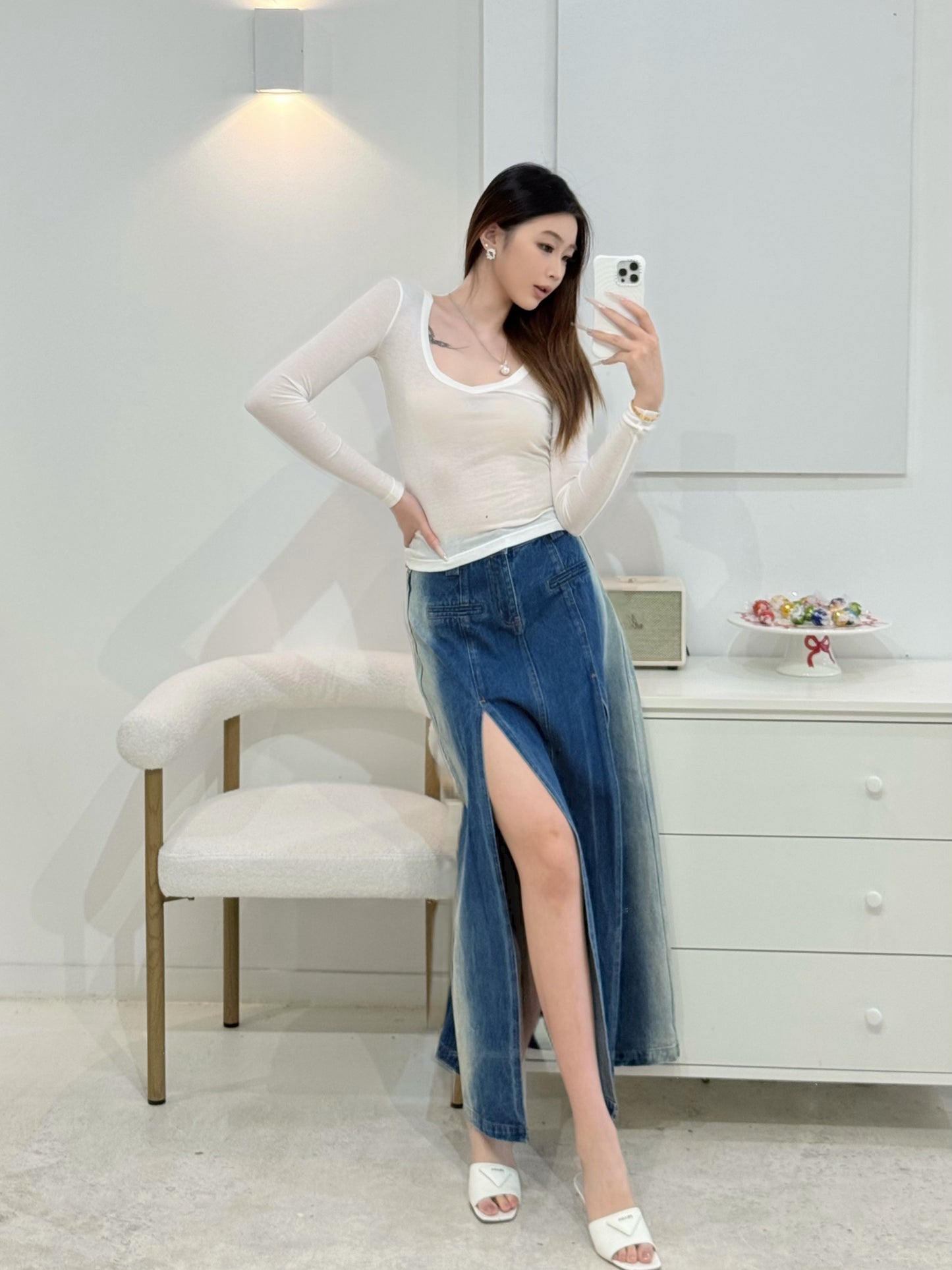 NAWS cloud touch long sleeve top