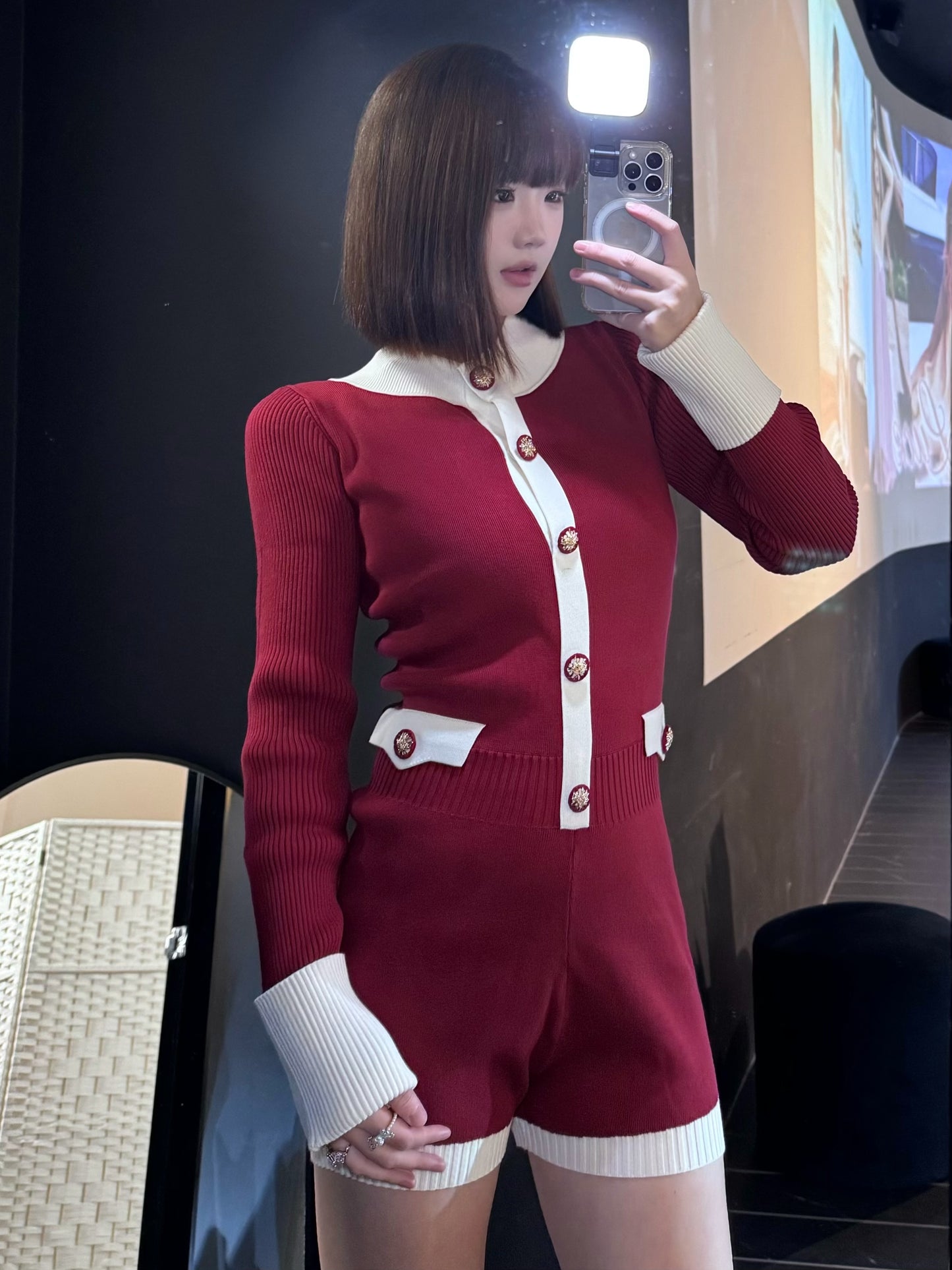 Nana Jacqueline Francesca Jumpsuit (Red)