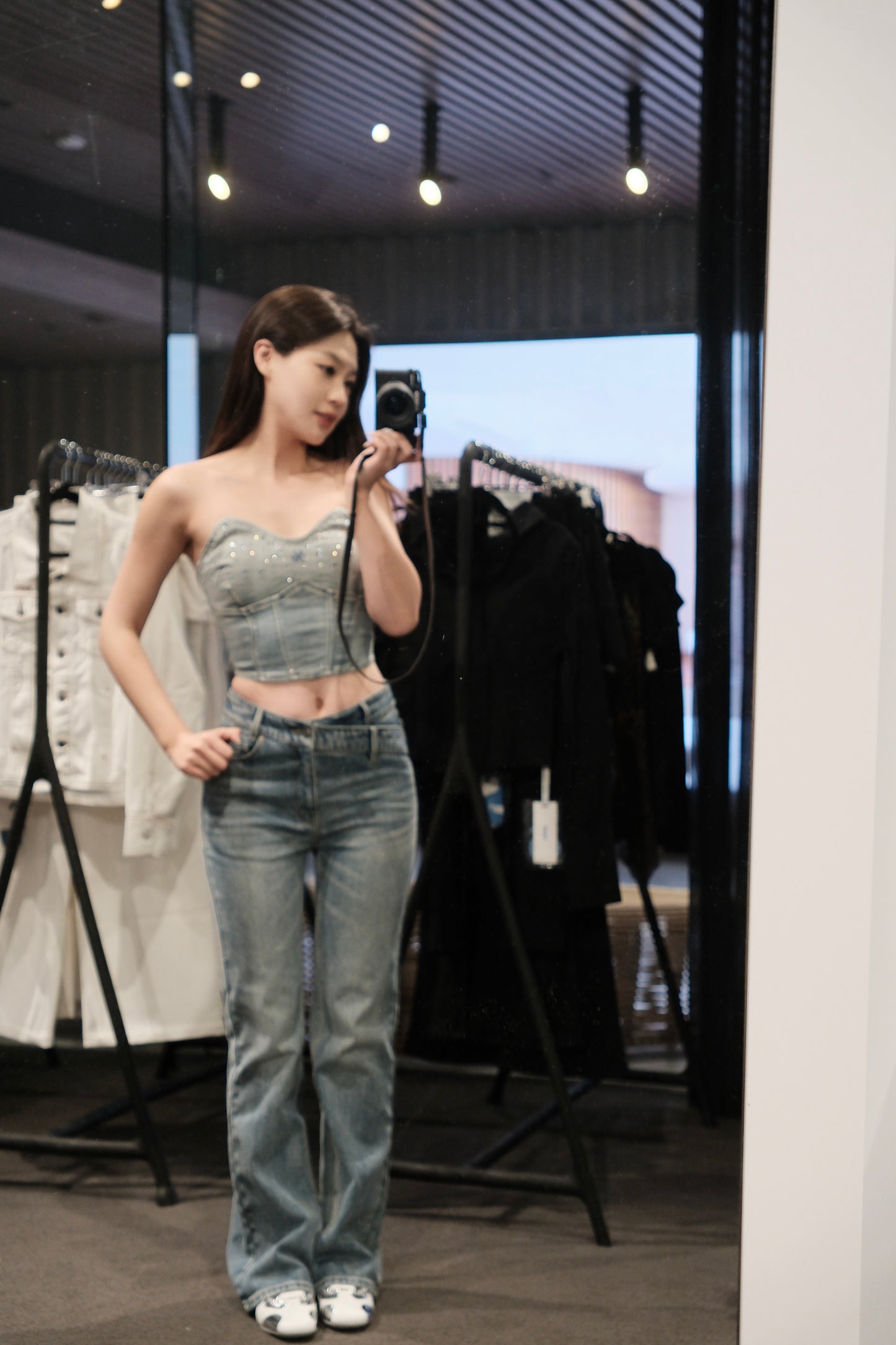 NAWS +5CM STRAIGHT JEANS LIGHT BLUE