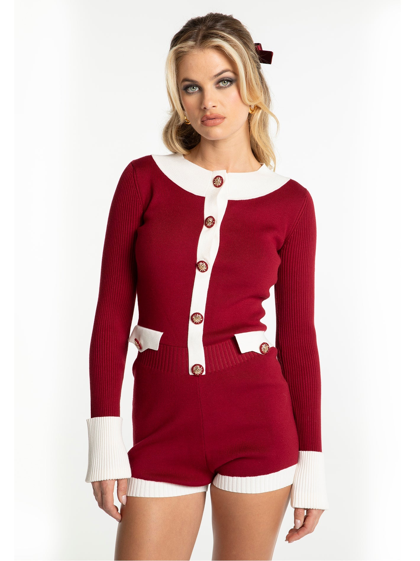 Nana Jacqueline Francesca Jumpsuit (Red)
