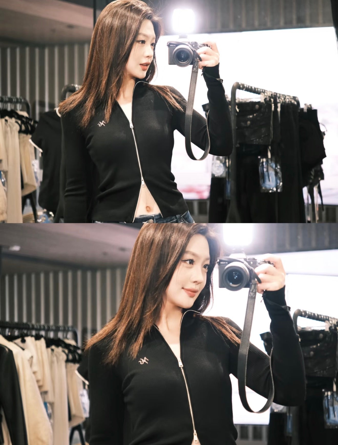 NAWS BLACK CLASSIC LOGO KNIT CARDIGAN