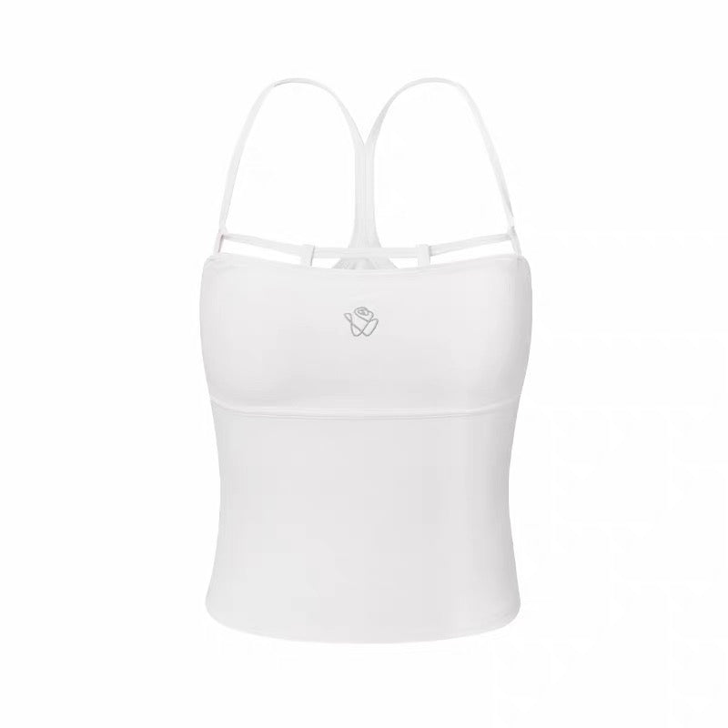 NAWS white breathing singlet with pads