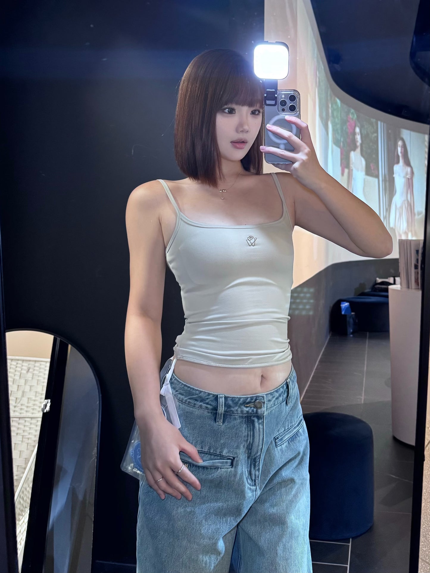 NAWS nude brown cotton top