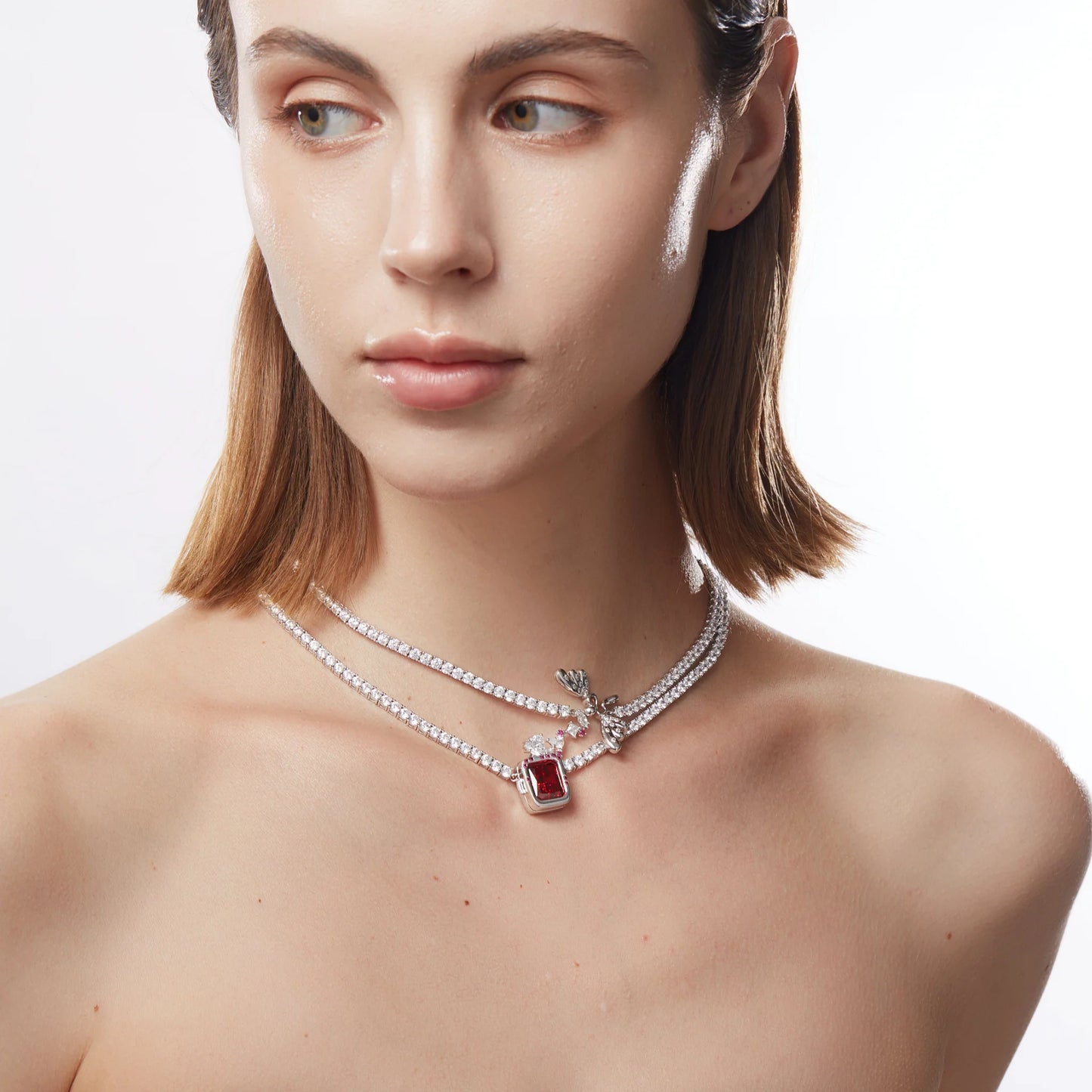 Poem Wishcaster Necklace-red