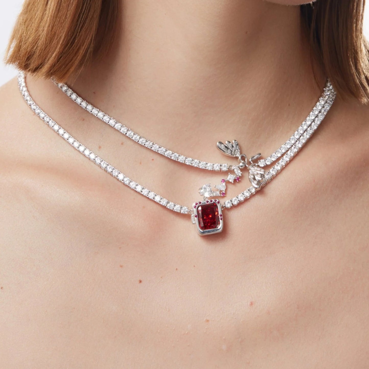 Poem Wishcaster Necklace-red