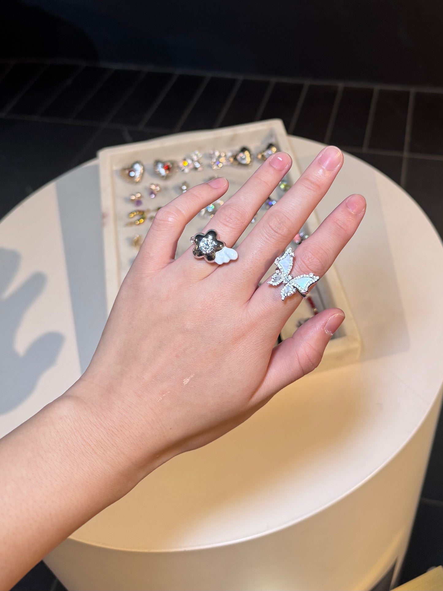 Poem Floral Sigil Winged Ring