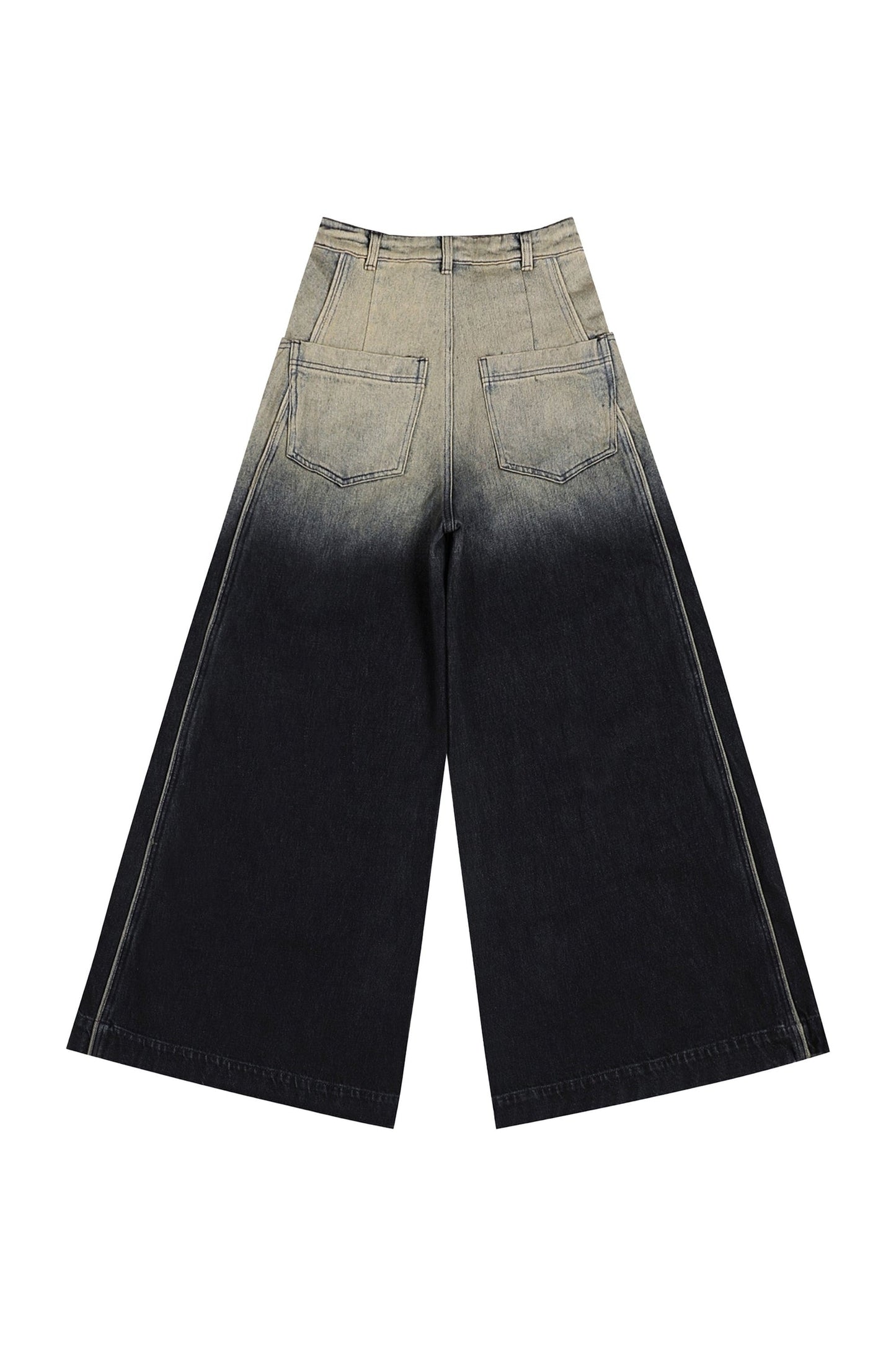 YJ1 GRADIENT WIDE-LEG JEANS
