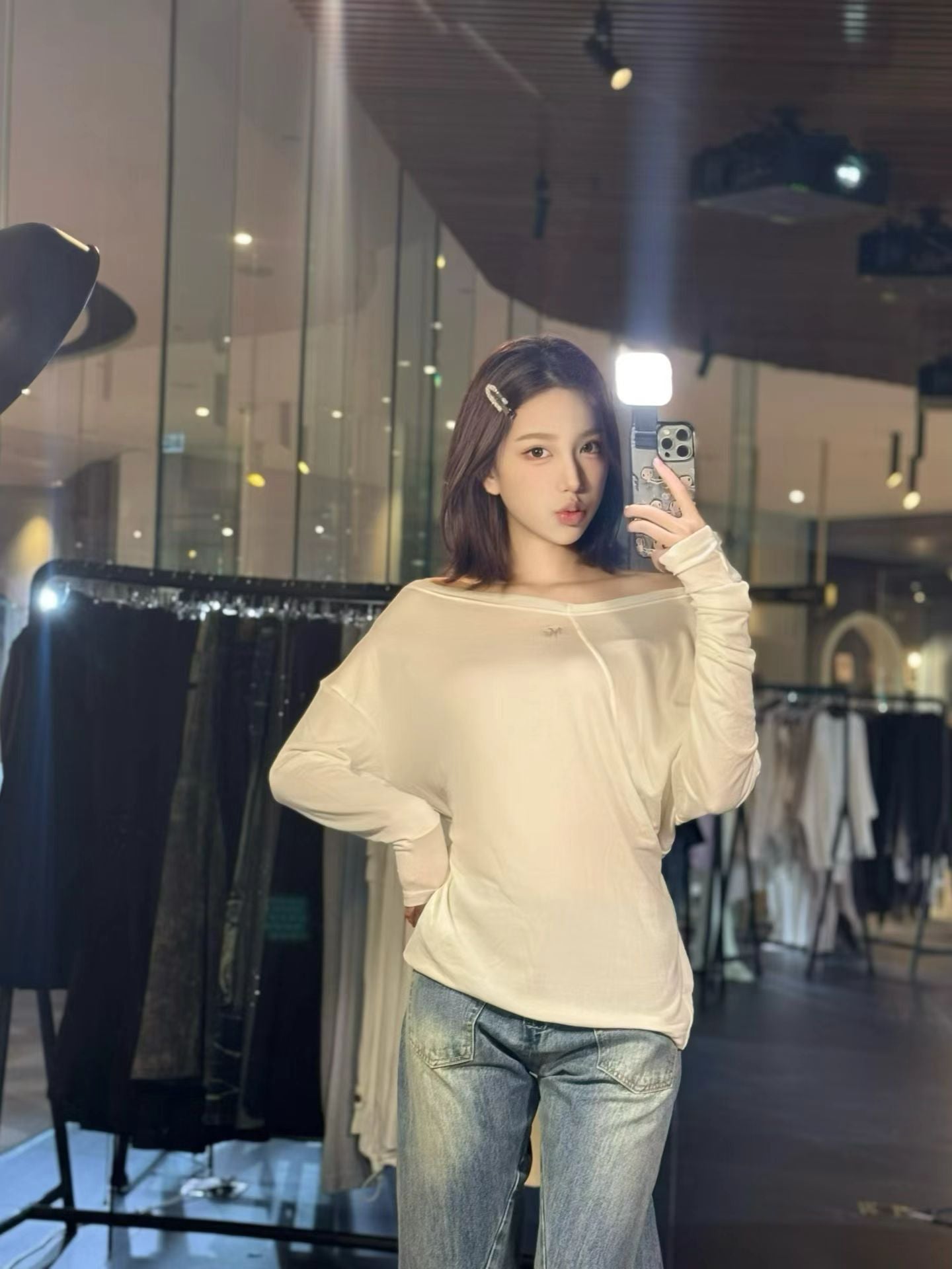 NAWS COCOUNT CREAM LUCERNE LONG SLEEVE TEE