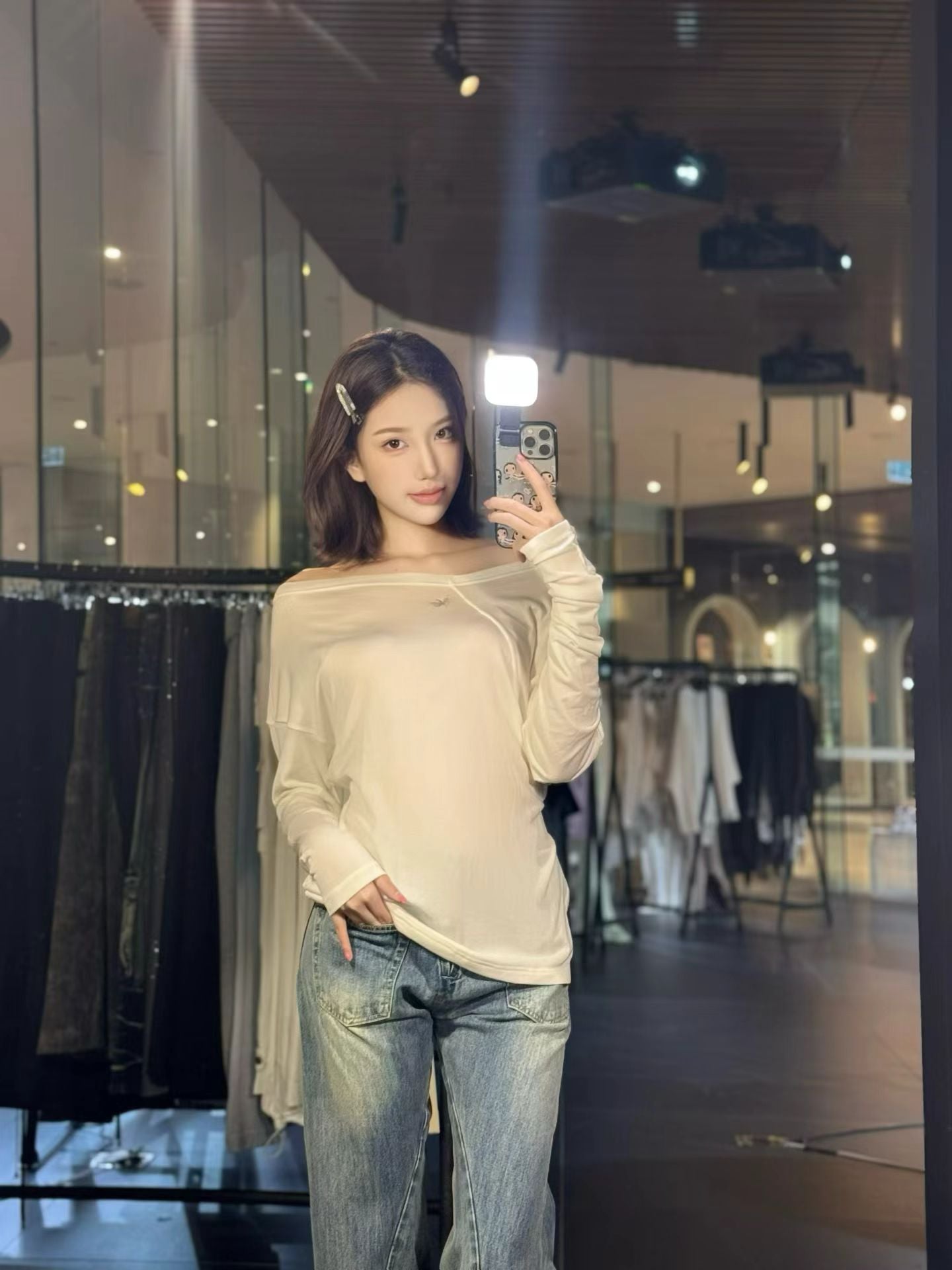 NAWS COCOUNT CREAM LUCERNE LONG SLEEVE TEE