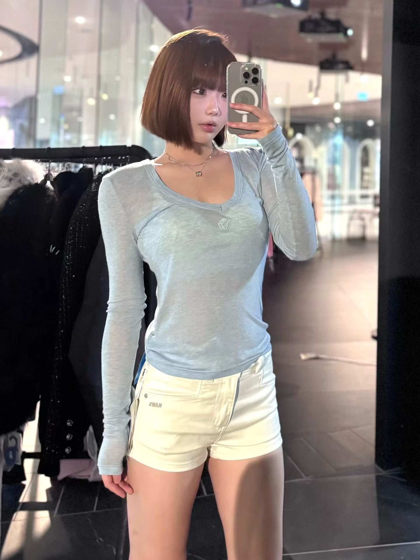 NAWS POLAR DENIM SHORTS