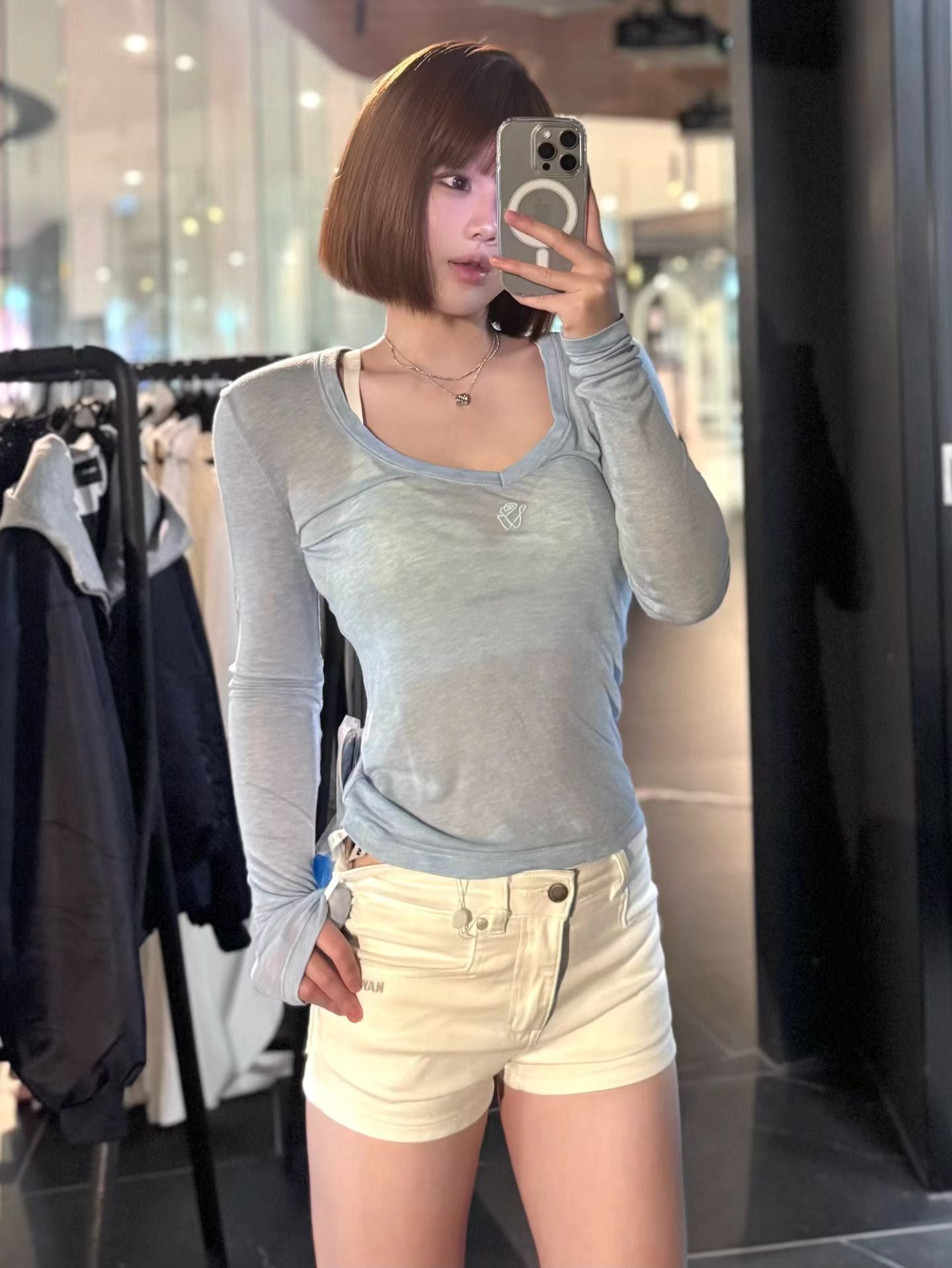 NAWS POLAR DENIM SHORTS